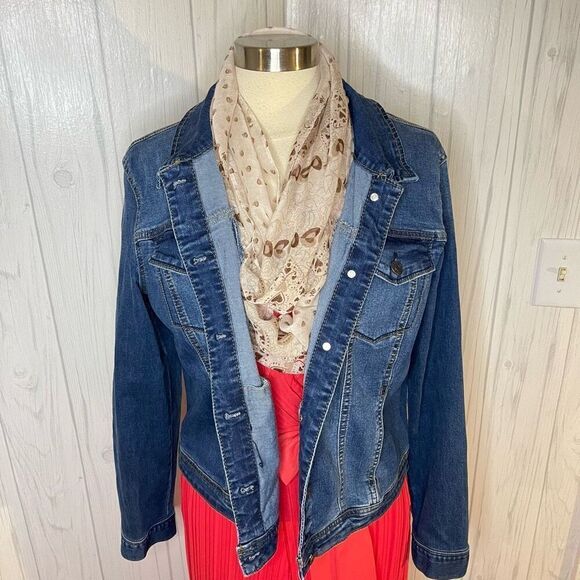 KIMBERLY‎ C. Beige/Tan Heart Print Infinity Scarf - Picture 4 of 7